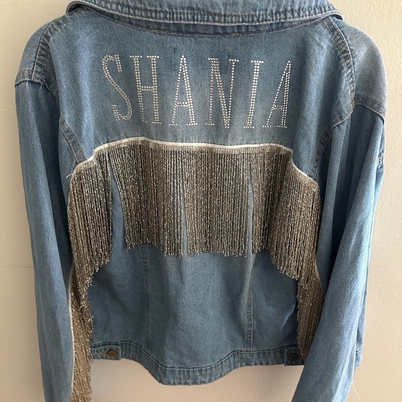 Shania Twain Merch - Denim Jacket with Fringe